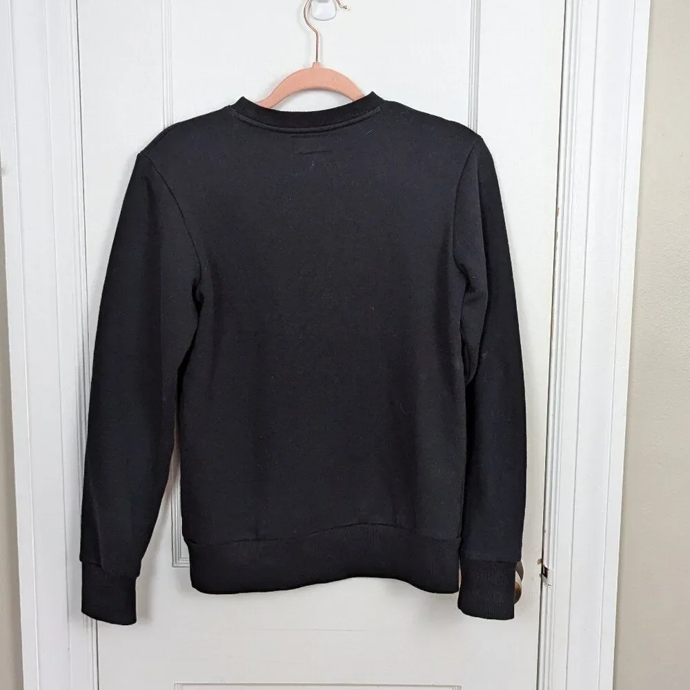 Converse | Junior's Girls Long Sleeve Logo Crew Neck Sweatshirt Size Large